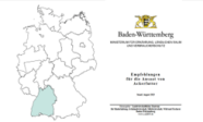 Eine Karte zum Beratungsgebiet Baden-Württemberg und dazugehöriger Flyer