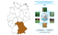 Eine Karte zum Beratungsgebiet Bayern und dazugehöriger Flyer